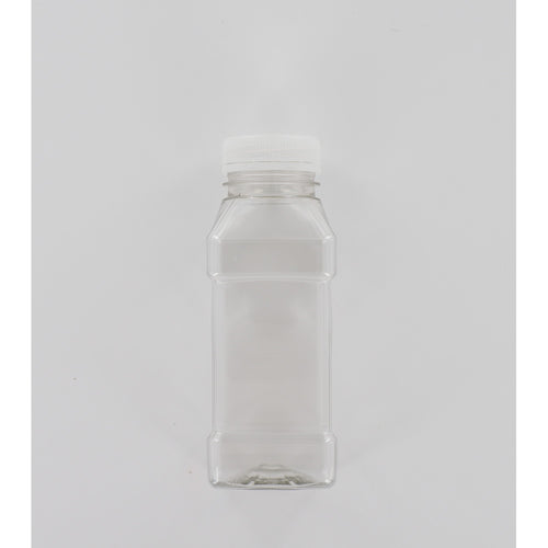 Aurora Scientific • 250ml Square sterile bottle dosed with Sodium Thiosulphate and natural cap • Sterile sample bottles for water testing • Water sample bottles  • 250 ml sample bottles